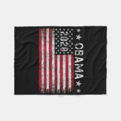 小浜2028レトロヴィンテージ フリースブランケット (正面(横))