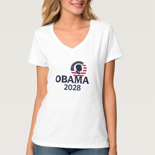 小浜2028 -バラク小浜再選 Tシャツ (正面)