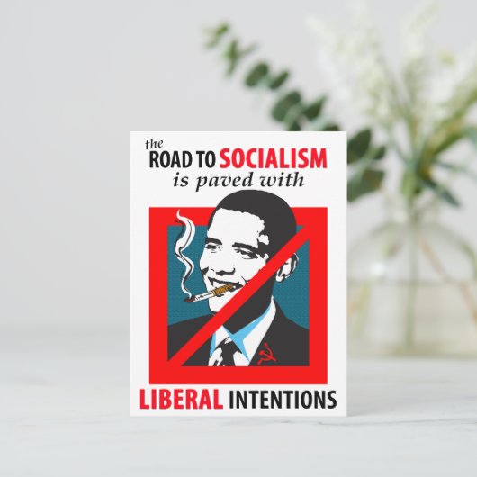 小浜:社会主義のはがき ポストカード (スタンド正面)