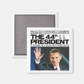 小浜：第44代大統領マグネット マグネット (正面/裏面)