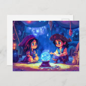 . .小海賊、富から予言を受ける ポストカード (正面/裏面)