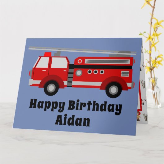 小消防士 カード (黄色い花)