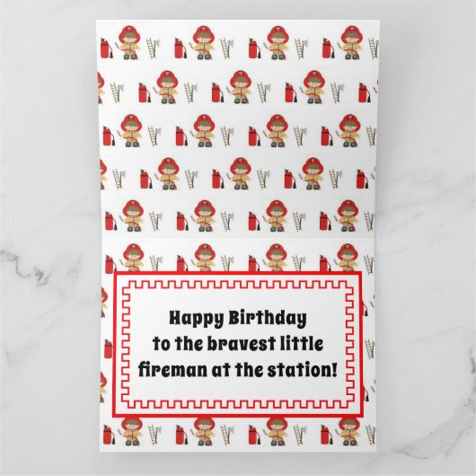 小消防士 カード (内部)