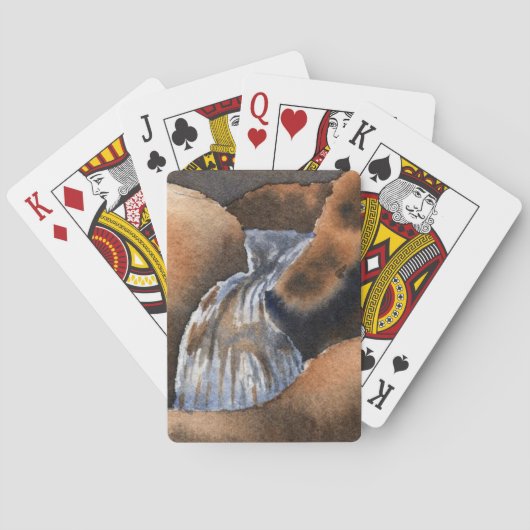 小渓流の滝 トランプ (裏面)