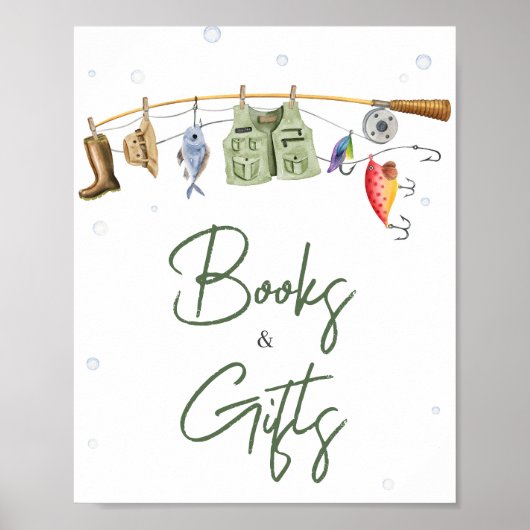 小漁師の赤ちゃんシャワー本と贈り物 ポスター (正面)