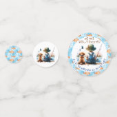 小漁師 | かわいい少年の赤ちゃんシャワー コンフェッティ (裏面)