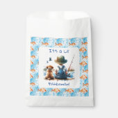 小漁師 | かわいい少年の赤ちゃんシャワー フェイバーバッグ (正面)