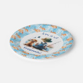 小漁師 | かわいい少年の赤ちゃんシャワー ペーパープレート (アングル)