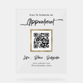 小澄ん事業アポイントメントQRコード アクリルサイン (正面)