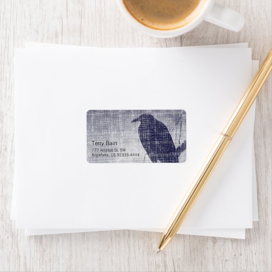 小烏が柳の枝に ラベル (インサイチュ)