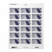 小烏が柳の枝に ラベル (フルシート)