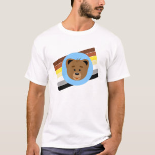 小熊および旗 Tシャツ