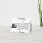 小熊のメッセージカード-鎖 カード (裏面)