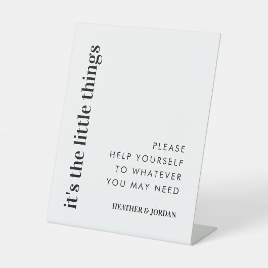 小物のバスルーム結婚バスケット 台座サイン (正面)