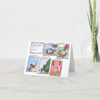 小物フルカー空白のド サンキューカード