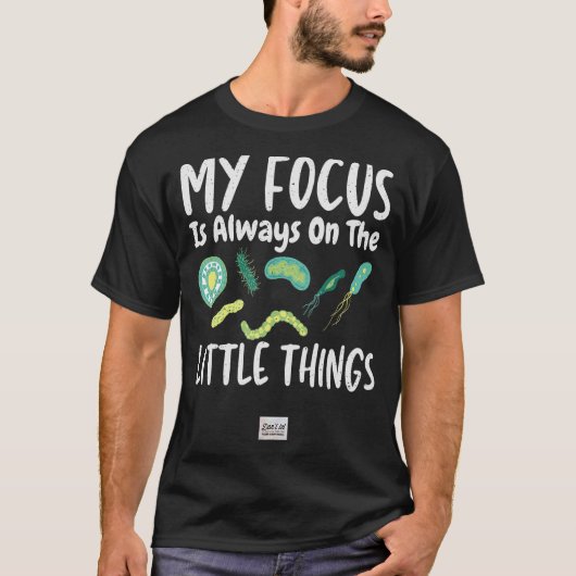 小物微生物微生物微生物微生物微生物微生物生物学 Tシャツ (正面)