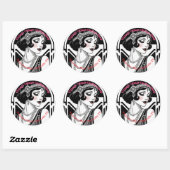 小物用ヴィンテージの丸シール ラウンドシール (シート)