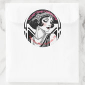 小物用ヴィンテージの丸シール ラウンドシール (バッグ)