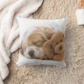 小犬およびテディー・ベアの装飾用クッション クッション (ブランケット)
