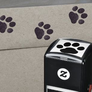 小犬か子猫猫のかわいい足のプリント セルフインキングスタンプ