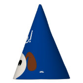 小犬のかわいいカラフルの第1誕生会のテーマ パーティーハット (右)