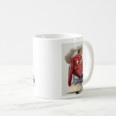 小犬のダイナーのレストランのオリジナルのロゴ コーヒーマグカップ (正面右)