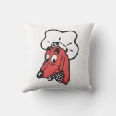 小犬のダイナーの枕 クッション (裏面)