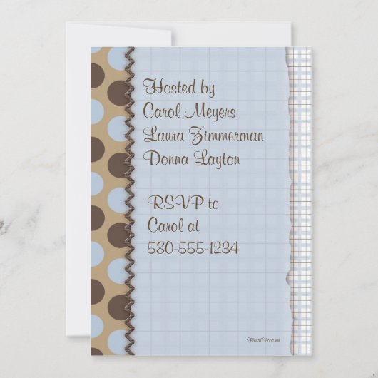 小犬のベビーシャワーの招待状 招待状