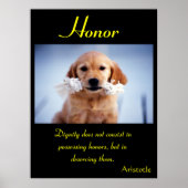 小犬の喜びでよくはしゃぐ名誉が輝く ポスター (正面)