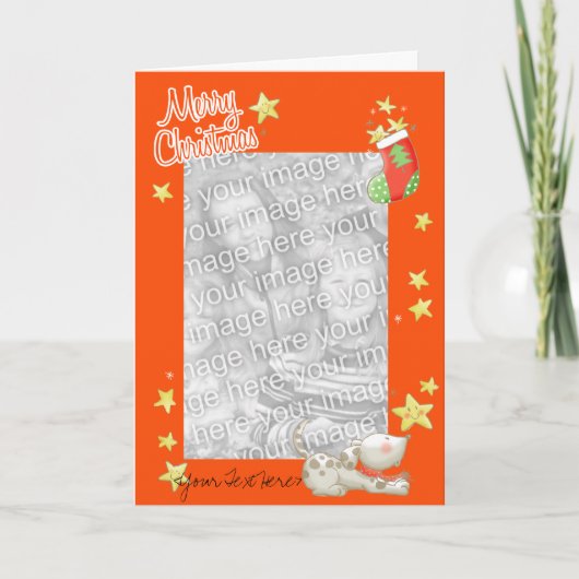 小犬の挨拶 シーズンカード (正面)