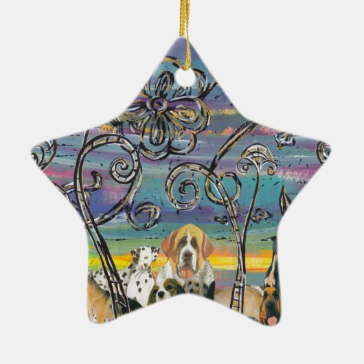 小犬の日のオーナメント セラミックオーナメント (裏面)