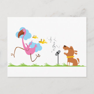 小犬の歌手 ポストカード