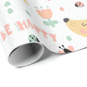 小犬の誕生日の包装紙 ラッピングペーパー (ロールコーナー)