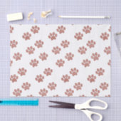 小犬の足のプリントのトレンディーのばら色の金ゴールド 薄葉紙 (クラフト)