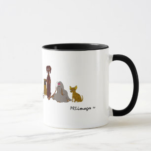 小犬は続けて襲います マグカップ
