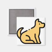 小犬 マグネット (正面/裏面)