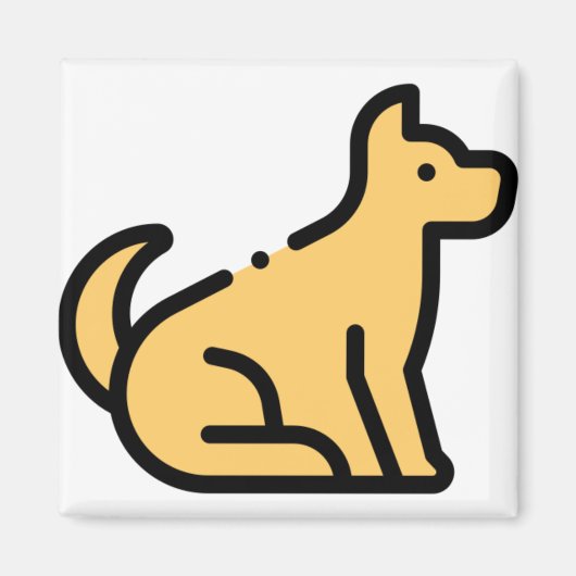 小犬 マグネット (正面)