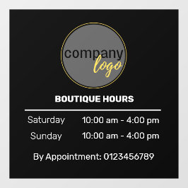 小独占的営業時間アポイントメント白 ウィンドウサイン