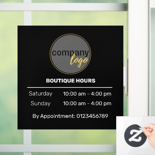 小独占的営業時間アポイントメント白 ウィンドウサイン (ホーム)