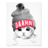 小猫 フォトプリント            (正面)