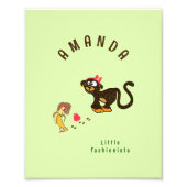 小猿 フォトプリント            (正面)