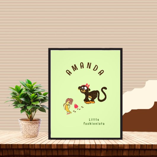 小猿 フォトプリント           