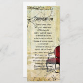 小王室の椅子 招待状 (正面/裏面)