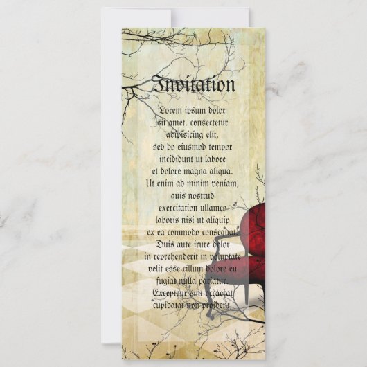 小王室の椅子 招待状 (正面)