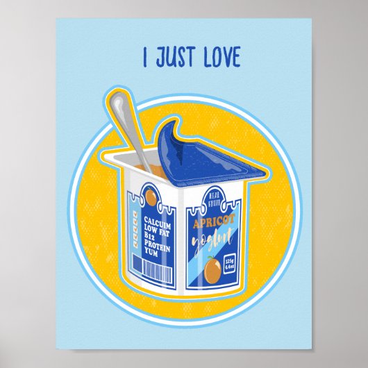 小瓶にアプリコットヨーグルト ポスター (正面)
