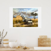 小田葉とその母 ポスター (キッチン)