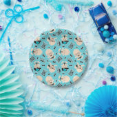 小男の男のパーティーワードアートプレート ペーパープレート (パーティー)