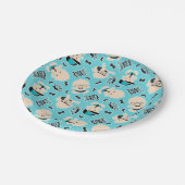 小男の男のパーティーワードアートプレート ペーパープレート (アングル)