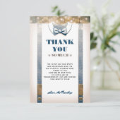 小男の赤ちゃんシャワー |国素朴に感謝 招待状 (スタンド正面)