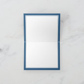 小男ひげネクタイ赤ちゃんシャワーありがとう サンキューカード (内部)